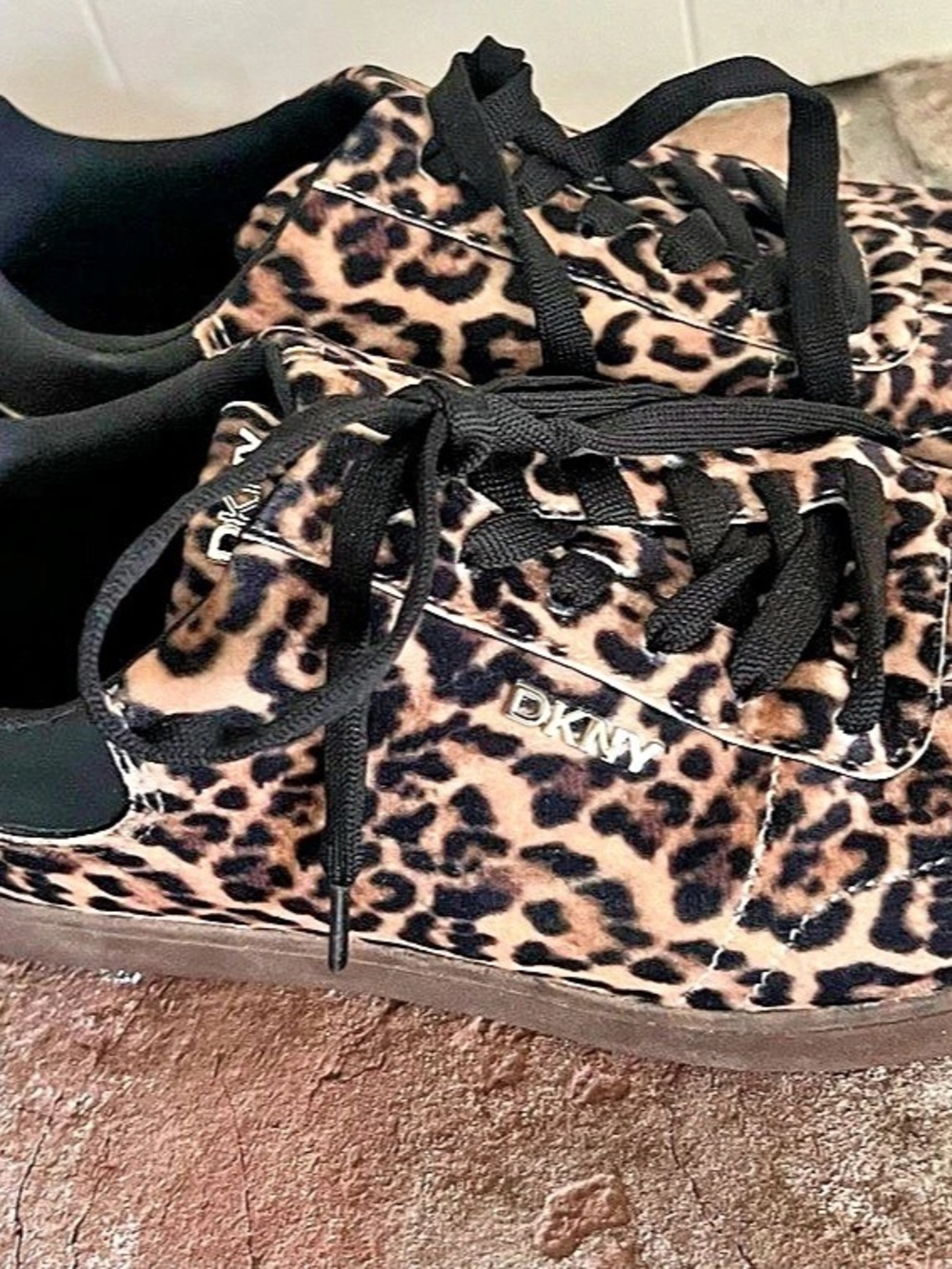 DKNY Seacliff Sneaker Leopard Print Sneakers